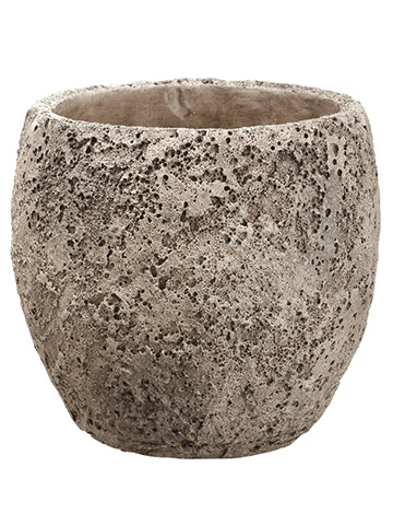 9.25"Hx10.25"D Cement Pot  Gray (pack of 1)