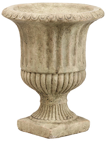 9.5" Cement Urn  Green Moss (pack of 6)