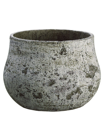 7"Hx10"D Cement Container  Stone (pack of 4)