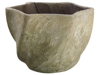 13.1"Dx9.2"H Star Cement Pot  Light Gray (pack of 1)
