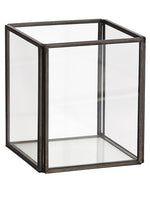 4"Hx3.5"Wx 3.5"L Glass Terrarium Clear (pack of 6)