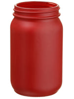 6.5"Hx4"D Glass Vase  Red (pack of 32)