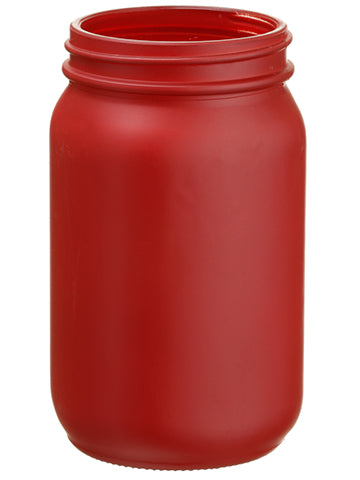 6.5"Hx4"D Glass Vase  Red (pack of 32)