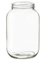 10"Hx6"D Glass Jar  Clear (pack of 4)