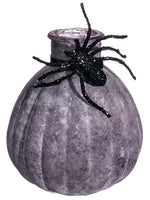3.5" Spider Glass Vase  Black Frosted (pack of 12)