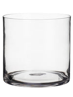 9.75"Hx9.75"D Glass Cylinder Vase Clear (pack of 2)