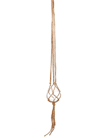 46" Hanging Glass Planter  Clear Brown (pack of 8)