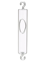 10.5" Glass Tube with Hook  Clear (pack of 2)