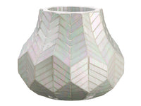 14" Pearlized Mosaic Container Iridescent (pack of 1)
