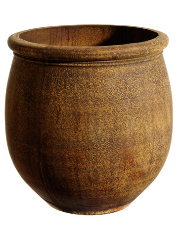23.6"Hx23.6"D Fiberglass Container Rust (pack of 1)