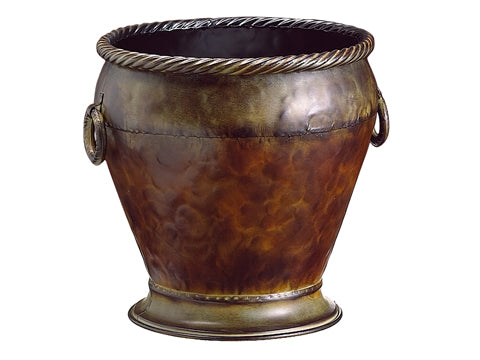 18.5"Dx20"H Round Metal Container Bronze (pack of 2)