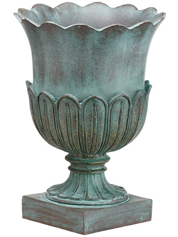 8" Lotus Planter  Antique Teal (pack of 6)