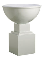 48"Hx40.6"D Polyresin Container on Pedestal White (pack of 1)