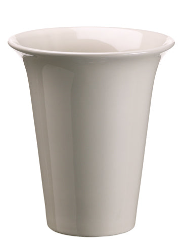 6"Dx6.5"H Container  White (pack of 1)