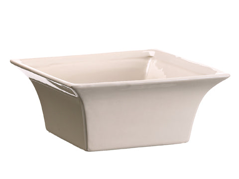 3"Hx8"Wx8"L Square Container  White (pack of 1)