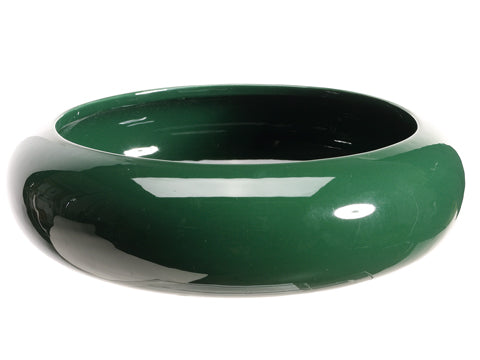7"Dx2.5"H Round Container  Green (pack of 12)