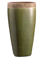23.6"Hx11.4"Wx11.4"L Ceramic Planter Green (pack of 1)