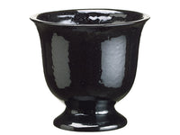 6.8" Round Pot  Two Tone Black (pack of 12)