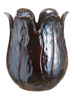 13.1"Hx10.8"D Ceramic Tulip Bud Vase Lead (pack of 2)