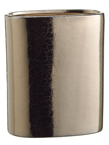 8" Large Oval Pot  Two Tone Brown (pack of 1)
