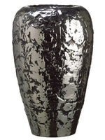 29.3"Hx18.3"D Ceramic Vase  Antique Silver (pack of 1)