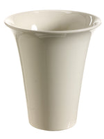 10"Hx8.5"Wx8.5"L Ceramic Container White (pack of 1)