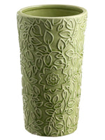 5.5"Dx9.6"H Round Pot  Green (pack of 8)