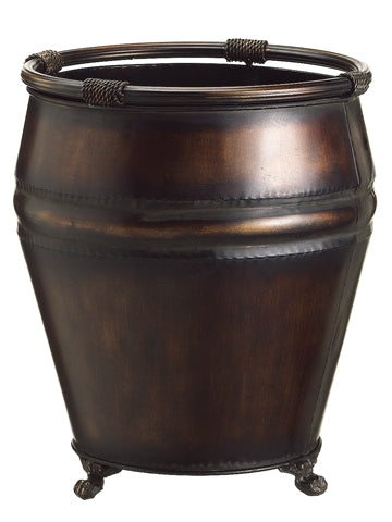12.25" Small Round Pot  Brown Gold (pack of 1)