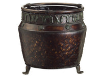 13.25" Medium Round Pot  Brown Gold (pack of 2)