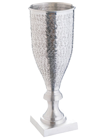 18.5"Hx6.5"D Aluminum Urn  Silver (pack of 1)