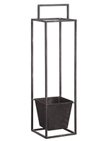 30.5" Metal Hanging Planter  Gray (pack of 4)