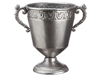 11.25"Hx12.5"D Tin Urn  Silver (pack of 8)