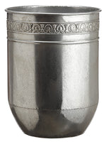 17.75"Hx13.75"D Tin Planter  Silver (pack of 2)