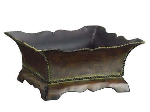 5.5"Hx11.75"Wx11.75"L Square Planter Brown (pack of 12)