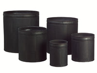8"H-15"Hx6"D-14"D Tin Planter (5 ea./set) Gray (pack of 1)