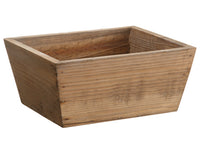 3.5"Hx6.25"Wx7.5"L Wood Container Natural (pack of 4)
