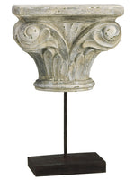 11.25" Architectural Ornament Table Top Whitewashed (pack of 4)