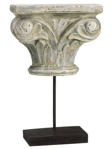 11.25" Architectural Ornament Table Top Whitewashed (pack of 4)