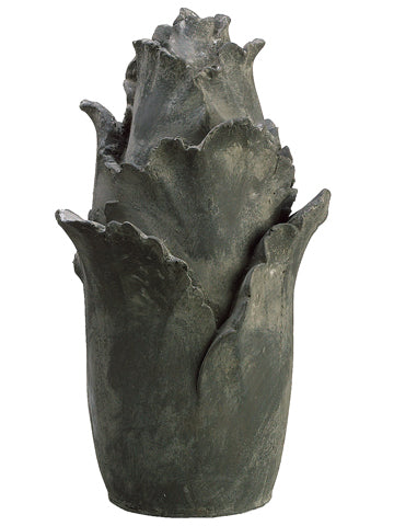 13.3"Hx7.4"D Poly Resin Decor Cabbage Stone (pack of 2)