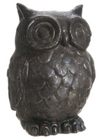 11.75" Stoneware Owl  Pewter (pack of 2)