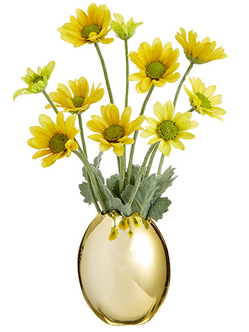 8.5" Mini Daisy in Egg  Yellow (pack of 12)