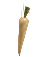 8.5" Carrot Ornament  Natural Green (pack of 24)
