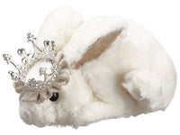 6" Bunny With Crown  Cream Beige (pack of 4)