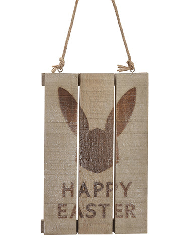 11.8" Happy Easter Bunny Wall Decor Beige Brown (pack of 20)