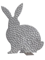 14.25" Sitting Bunny Table Top Antique Gray (pack of 2)