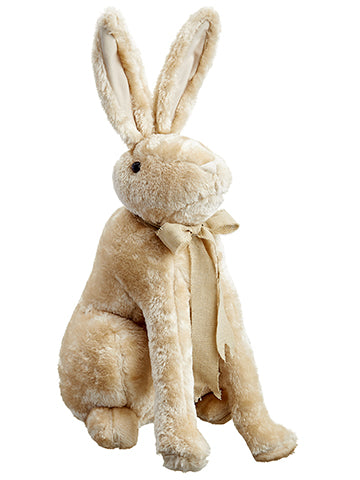 22" Sitting Bunny  Beige (pack of 2)