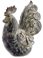 12" Rooster  Antique Brown (pack of 2)