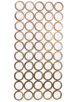 40.55"Wx81"L Metal Wall Panel Mirror Antique Silver (pack of 1)