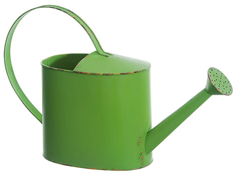 11" Tin Watering Can  Green (pack of 2)