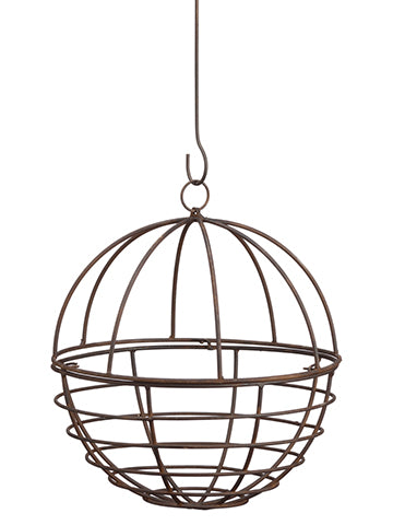 12" Hanging Planter  Rust (pack of 2)